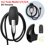 Wall Mounted Car Charging Cable Organizer For Tesla Model 3 S X Y  2021 2022 EU Version Charger Adapter Holder Car Accessories
