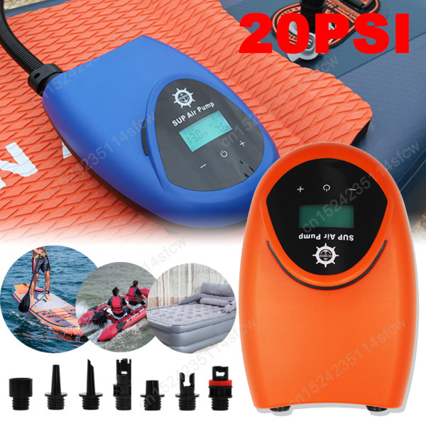 12V SUP Air Pump 20 PSI Electric Inflatable Pump For Household Outdoor Stand Up Paddle Board Surfboard Inflatable Boat Inflators