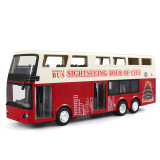 Double E RC Car Large Electric Sightseeing Bus 1/18 Remote Control Car Travel Bus Sound Light Toys for Boys Children Gift E640