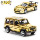 1:32 Alloy Car Model Kids Toy Golden Vehicle Pull Back Cars Simulation Model Collection Children Gfit