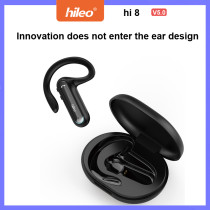 Hileo Hi 8 Wireless Bluetooth Earphones with Charging Bank and Ear-hook Earbuds for Outdoor sports driving hiking