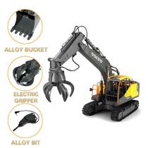 Double E 3In1 E568 Alloy Rc Excavator 1:16 Alloy 17Ch Big Rc Trucks Excavator Remote Control 3-Type Engineer Vehicle Toys