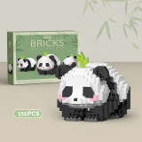 Panda Building Blocks Children Gift Mini Bricks Kids Toy Micro Particle Animal Doll Creative Diy Assemable Animal Plastic Model
