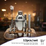 12pcs/set Stainless Steel Liquor Red Wine Cocktail Shaker Mixer Wine Martini Shaker for Bartender Drink Party Bar Tools