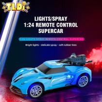 Rc Car Toys for Boys Remote Control Drift Cars with Spray Light 1/24 Radio Controlled Vehicle Toys Hobbies Electric Chilren Gift
