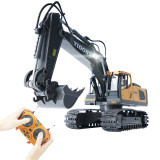 1/20 Rc Excavator Cars Trucks Alloy with Light Remote Control Construction Vehicle Crawler Multifunctional Toy Car Boy Kids Toy