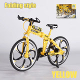 1:8 Metal Bicycle Model Kids Toy Simulate Mountain Bike Diecast Model Foldable City Vehicle Alloy Toy Collection Childern Gifts