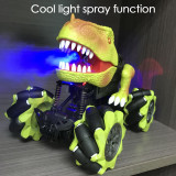 RC Car with Spray Toys for Boys 13CH Remote Control Drift Car Dinosaur Car Simulation Climbing Car Stunt Car Off-Road Vehicle