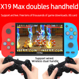 X19 max 5.1 inch handheld game console double remote stick PSP GBA arcade FC Boxing Sega game