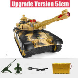 54Cm Rc Tank Remote Control War Tank Large Military Models Light Sound Radio Controlled Toys for Boys Children Toy Gift