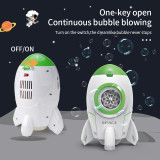 Electric Bubble Machine Kids Toy with Lights Rocket Bubble Gun Soap Bubble Blower Bath Toys Summer Paarty Games Children Gift
