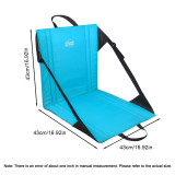 Portable Foldable Camping Chair Outdoor Garden Single Lazy Chair Backrest Cushion Picnic Camping Folding Back Chair Beach Chairs
