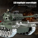 Big Rc Tank Toys for Boys Remote Control Car Alloy Radio-Controlled Crawler Sound Light Electric Military Tanks Children Gift