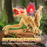 2.4G Remote Control Dinasour Kids Toy Simulation Spinosaurus Model Toy with Light and Sound Dinosaur Toy Radio Control Animal