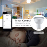 1-15PCS Tuya WIFI GU10 Smart Dimmable Bulb RGBCW 90-250V LED Light Bulb Smart Life App Control Support Alexa Google Home Alice