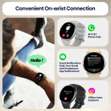 Zeblaze GTR 3 Pro Smart Watch 24H Health Monitor Fitness Watch HD AMOLED Display 316L Stainless Steel Smartwatch for Women Men