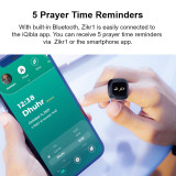20mm IQibla Tasbih Tally Counter For Muslims Zikr Ring Smart Tasbeeh Counter 5Prayer Time Vibration Reminder Counter Ring Prayer
