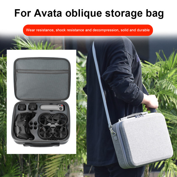 Portable Drone Carrying Case with Shoulder Strap Controller Protector Accessories Large Capacity for DJI Avata / Goggles V2