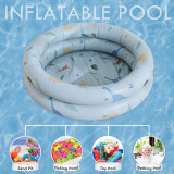 90/120/150cm Inflatable Swimming Pool Baby Toys Round Portable Inflatable Bathtub Indoor Outdoor Summer Swimming Ring for Kids