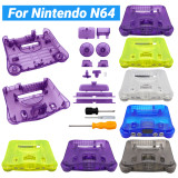 Replacement Plastic Housing Shell Translucent Case Video Console Case For Nintendo N64 Retro Video Game Console Transparent Box