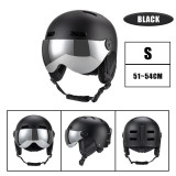 Skiing Helmet With Goggles Winter Outdoor Sports Ski Helmet Safety Skiing Snowboard Snow Skateboard Helmet For Women Men Kids