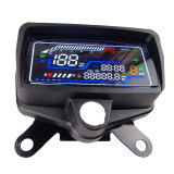 Motorcycle Instrument LCD Display Digital Gauge Instrument with Clock Digital Odometer Tachometer USB Charging for CG125-CG150