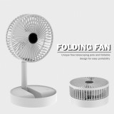 Desktop Electric Fan Household Foldable Telescopic Fan USB Rechargeable 3 Speed Summer 2000mah Low Noise for Dormitory Office