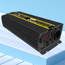 Car Voltage Transformer Pure Sine Wave DC 12V To AC 220V Car Inverter LED Display Vehicle Smart Inverter EU Plug for Car Auto RV