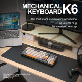K6/K3 Gaming Keyboard Three Modes Bluetooth 5.0 2.4 Ghz Wired/Wireless Mechanical Keyboard 100Keys Gamer Keyboard for Computer