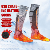 Unisex Electric Thermal Socks 5V Battery Operated 3 Modes Adjustable Winter Warm Socks for Outdoor Sport Cycling Skiing Stocking