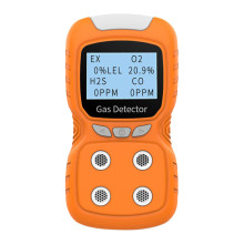 Handheld Carbon Monoxide Detector 4 in 1 Digital Toxic Air Tester LCD Display Last Up To 10H Waterproof Bilingual High Precision
