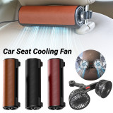 Car Seat Fan Strong Cooling Wind 3 Speeds Auto Rear Seat Cooling Fan Bladeless Low Noise USB Powered Car Headrest Pillow Fans