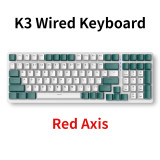 K6/K3 Gaming Keyboard Three Modes Bluetooth 5.0 2.4 Ghz Wired/Wireless Mechanical Keyboard 100Keys Gamer Keyboard for Computer