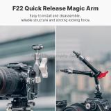 Falcam Magic Arm FALCAM F22 Flexible Double Head Quick Release Magic Arm 11 Inch 7 Inch 3 Inch Kit for DSLR Camera LED Light