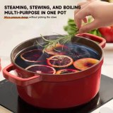 Kitchen Cooking Stovetop Exquisite Cooking Tea And Soup Convenient And Quick Enamel Soup Pot, 14 Cm Mini Casserole Under 1 Liter