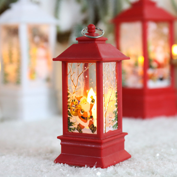 New Christmas Wind Lamp Candelabra Lamp Old Man Snowman Decorative Night Light Desktop Ornaments Decorations
