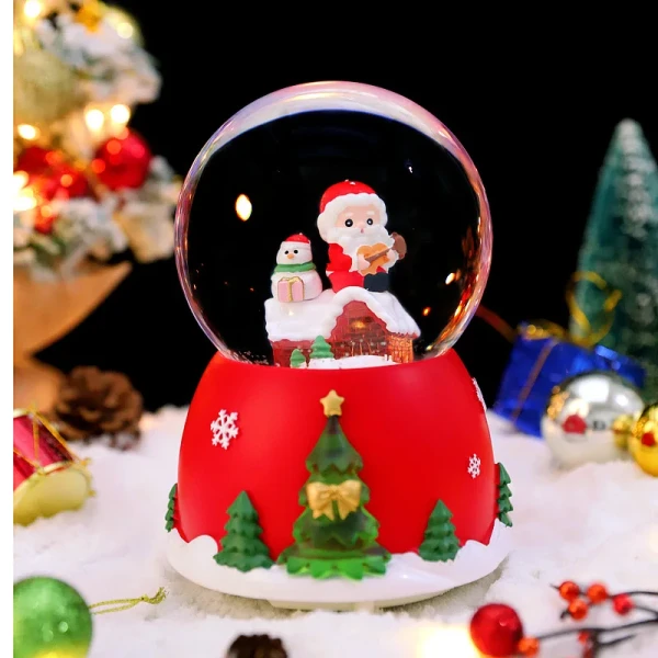 Christmas Crystal Ball Manufacturers Spot Creative Octave Box Decoration Send Students Children Resin Crafts