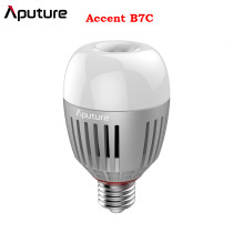 Aputure B7C 7W RGB WW LED Smart Bulb Photography lights 2000K-10000K Adjustable 0-100% Stepless Dimming App Control Multip