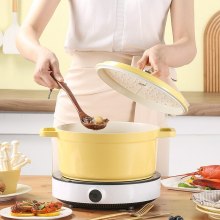 Two Ear Enamel Pot Home Soup Congee Instant Noodles Die-casting Aluminum Enamel Pot Induction Cooker Available