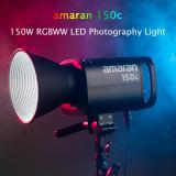 Aputure Amaran 150C,300C RGBWW Studio LED Video light 2500K-7500K Photography Lighting for Live Streaming Photo Video Recording