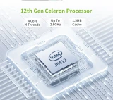SZBOX Intel Celeron J6412 Mini PC Fansless Windows 11 DDR4 8GB 16GB WIFI HD 8 USB Desktop Gamer Computer