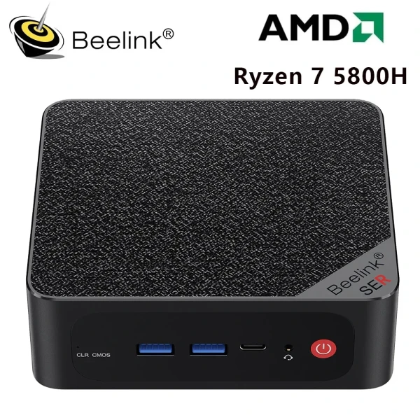 Beelink SER5 MAX AMD Ryzen 7 5800H Windows 11 MINI PC DDR4 16GB 500GB NVMe SSD WIFI6 BT5.2 Desktop Gaming Computer