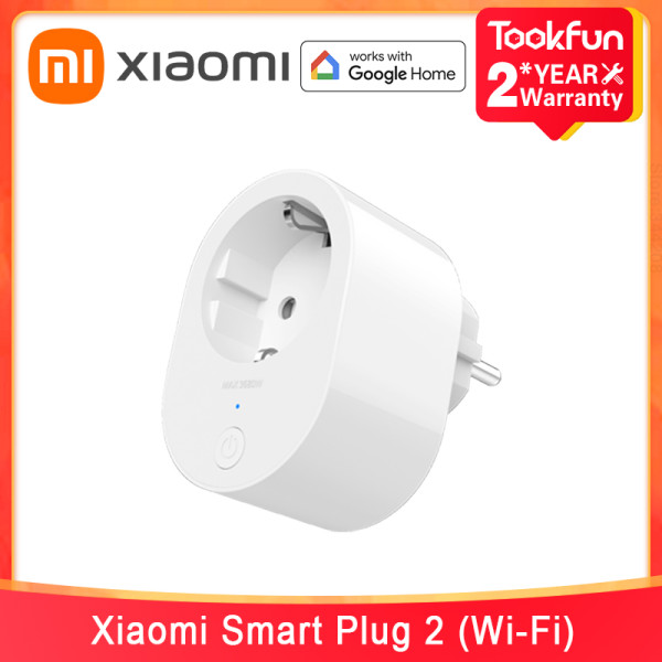 Global Version Xiaomi Mi Smart Plug 2 (Wi-Fi) Google Assistant Wireless Switch 3680W Max EU Power Adapter Socket Remote Control