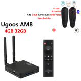 UGOOS AM8 TV BOX Amlogic S928X-J Android 11.0 LPDDR4 4GB 32GB Supoprt Voice AV1 WiFi6E BT5.3 1000M 8K Dolby Vision