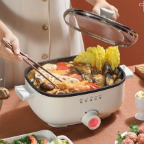 3.5L Electric Hot Pot Home Non stick Electric Fry Pan Multifunctional Large Capacity Electric Cook Pot Kitchen Appliances 220V