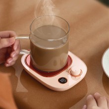 Cup Heater Coffee Mug Warmer Smart 3 Gear Thermostatic Heating Coaster Timer Heating Mat Electric Hot Plate Friend's Gift 220V