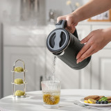 110V/220V Electric Kettle Portable Fast Heating Stainless Steel Tea Kettle Coffee Pot Automatic Power Off Instant Kettle 800ml