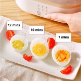 200W Electric Egg Boiler Breakfast Machine Automatic Steamer Egg Cookers Egg Custard Steaming Cooker With Timer Food Warmer 220V
