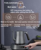 1350W Smart Water Heating Kettle Automatic Pump Dispenser 304 Stainless Steel Teapot Hot Water Boiler Heater 1L Tea Maker Cooker