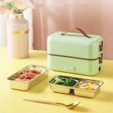 110V 220V Electric Lunch Box Hot Meals Insulated Lunch Box Portable Heated Lunch Box Food Heater Multi-layer Tableware 800ml